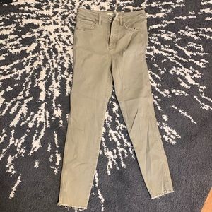 Free People Dark Khaki color Jeans